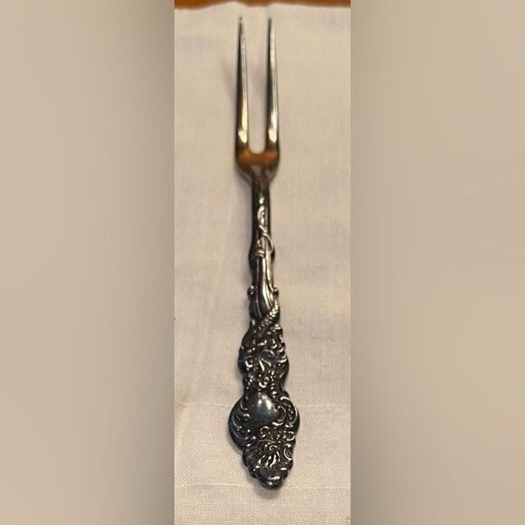Vintage Roger’s Brothers Silver Plate Pickle Olive Fork 4.5” - Picture 1 of 3
